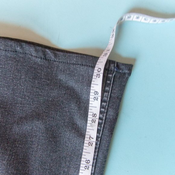 NEW Zara Dark Gray Washed Black High Rise Bootcut Jeans Sz US 12 - Picture 7 of 8